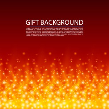 Hediye arka plan. Yangın kapak, Magic arka plan, vektör çizim
