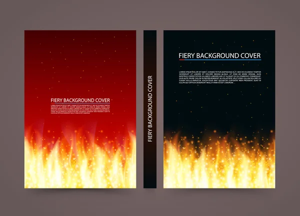 Fondo copertina antincendio, formato A4 carta, Illustrazione vettoriale — Vettoriale Stock