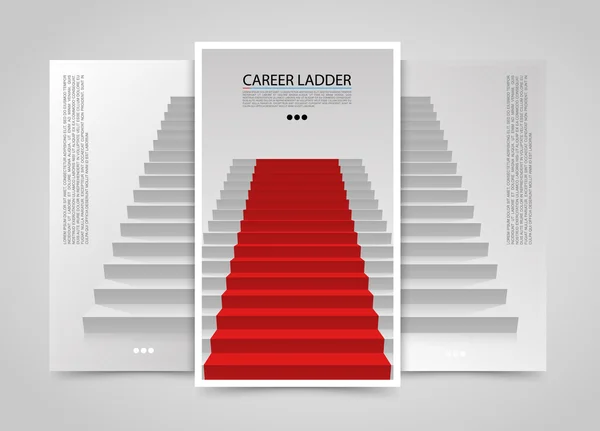 Moderní svislé bannery, pódium s red carpet, schody pozadí — Stockový vektor
