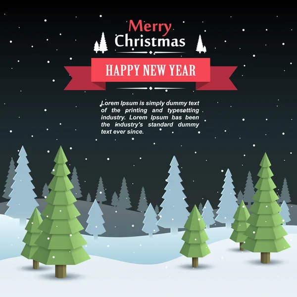 Couverture de Noël Mary art, Happy new year background — Image vectorielle