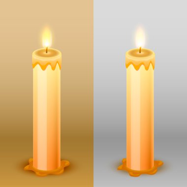 Mumlar arka planda, şablon tasarım öğesi