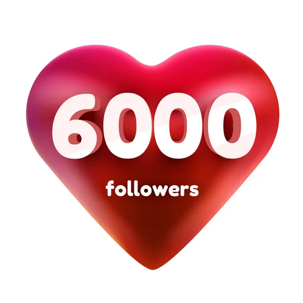 Die Anhänger danken es Ihnen. Rotes Herz für Freunde, Follower, Web-User Danke, dass Sie Abonnenten oder Follower und Likes feiern. — Stockvektor