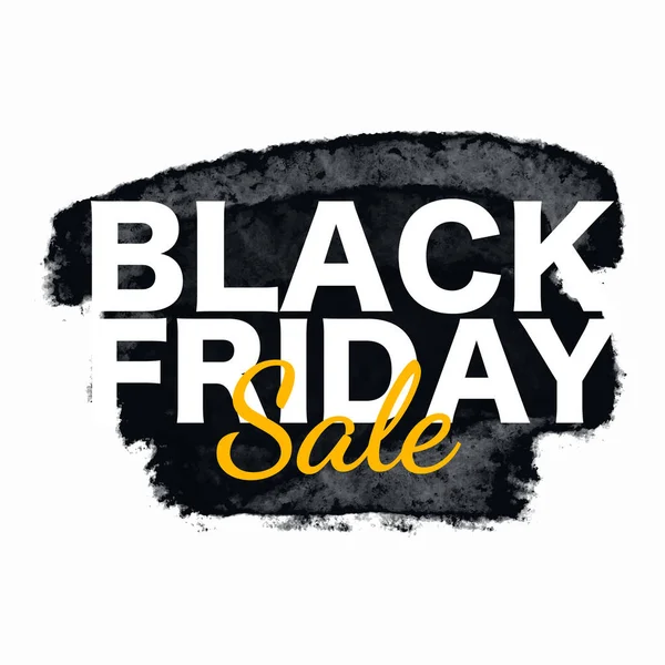 Black Friday Sale Αφίσα με πινέλο grunge. Προώθηση με έκπτωση για ψώνια. Banner για επιχειρήσεις, προώθηση και διαφήμιση. — Διανυσματικό Αρχείο