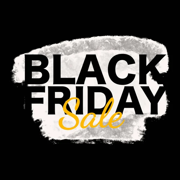 Black Friday Sale Αφίσα με πινέλο grunge. Προώθηση με έκπτωση για ψώνια. Banner για επιχειρήσεις, προώθηση και διαφήμιση. — Διανυσματικό Αρχείο