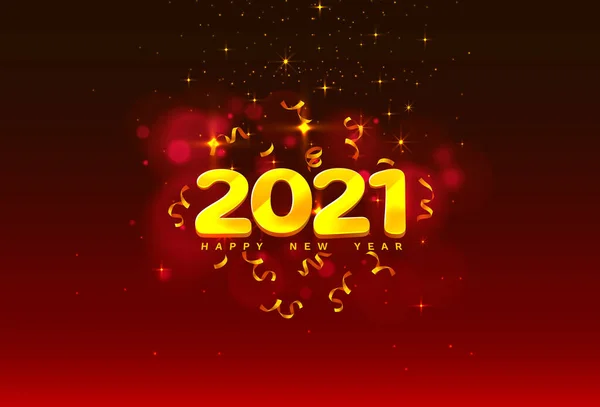 恭祝2021年新年快乐,节日快乐.B.病媒 — 图库矢量图片