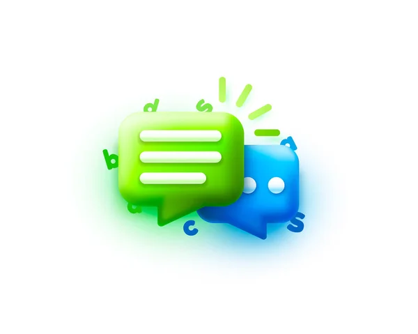 Chat bubble. Talk, dialogue, messenger or online support concept. web icon. Vector — Stock Vector