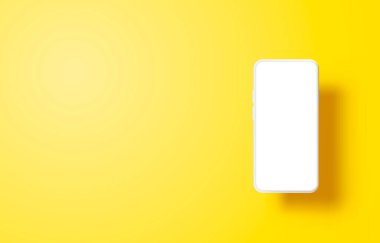 Akıllı telefon mobil ekranı, teknoloji mobil ekran ışığı. Vektör
