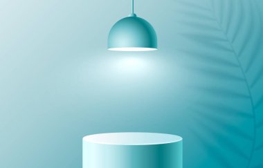 Işıklı sunum sahnesi, Sahne Podyumu Sahnesi, Renkli Arkaplan dalında Ödül Töreni. Vektör