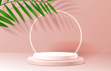 Işıklı doğal sahne podyumu, Sahne Podyumu Sahnesi, Renkli Arkaplan Ödüllü Tören. Vektör