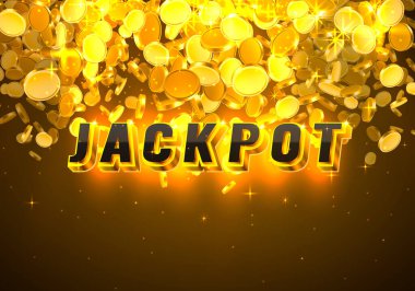 Kumarhane parası, para makinesi oyunu. Vektör