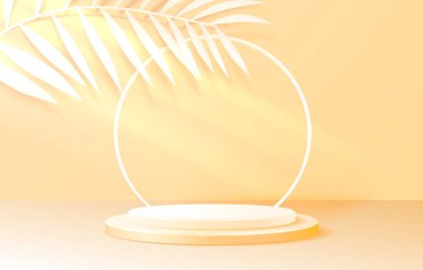 Işıklı doğal sahne podyumu, Sahne Podyumu Sahnesi, Renkli Arkaplan Ödüllü Tören. Vektör