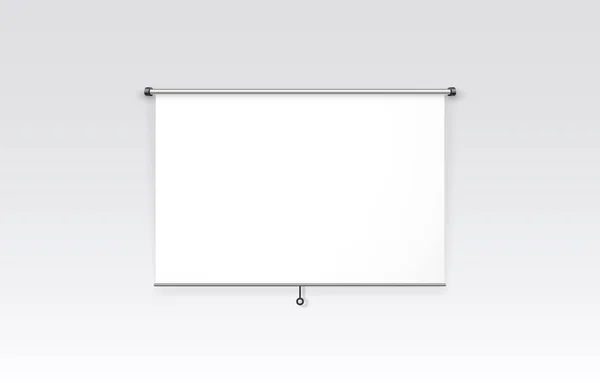Scen presentationstavla, bord vit display. Vektor — Stock vektor