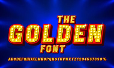 Yazı tipi kümesi koleksiyonunu, harfleri ve sayı simgesini göster. Vektör