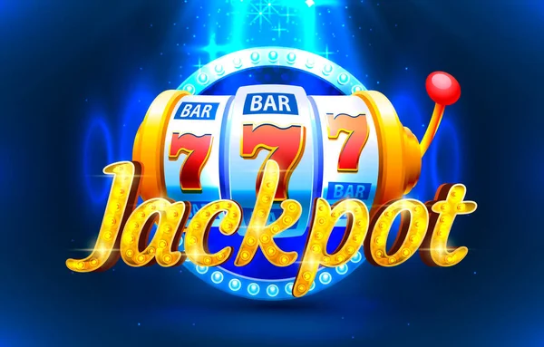 Jackpot casino mynt, bankomat spela nu. Vektor — Stock vektor