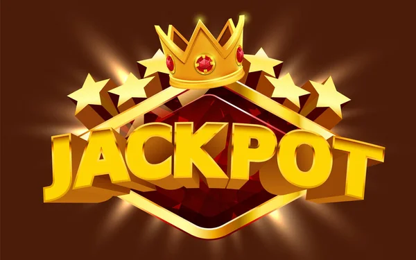 Spielautomat gewinnt den Jackpot. 777 Big-Win-Konzept. Casino-Jackpot. — Stockvektor