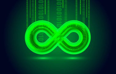 Sonsuz renk simgesi, işaret ögesi geometrik, Vektör