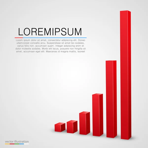 Graphique vectoriel croissant fond graphique . — Image vectorielle