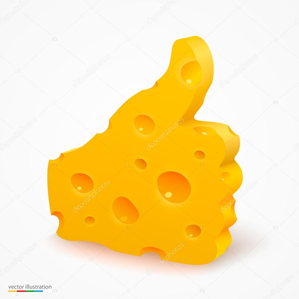 Like cheese. Vector illustration
