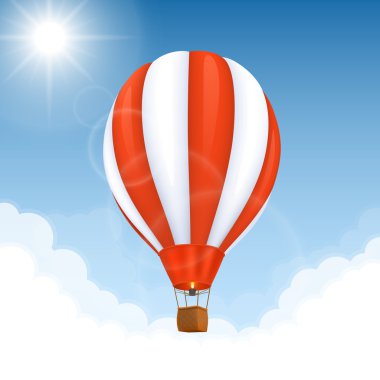 vektör sıcak hava balonu