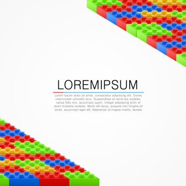 Plastik yapı taşı köşeleri.