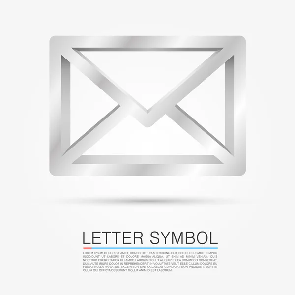 Buchstabensymbol — Stockvektor
