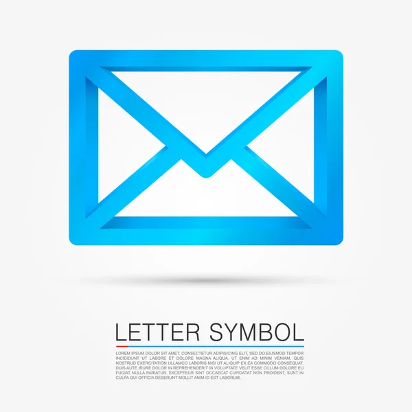 Symbole de lettre de volume. Illustration vectorielle — Image vectorielle