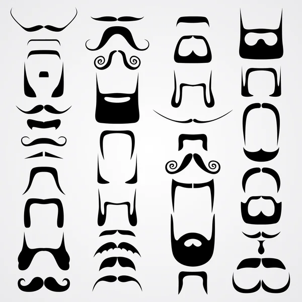 Vector set snorharen — Stockvector