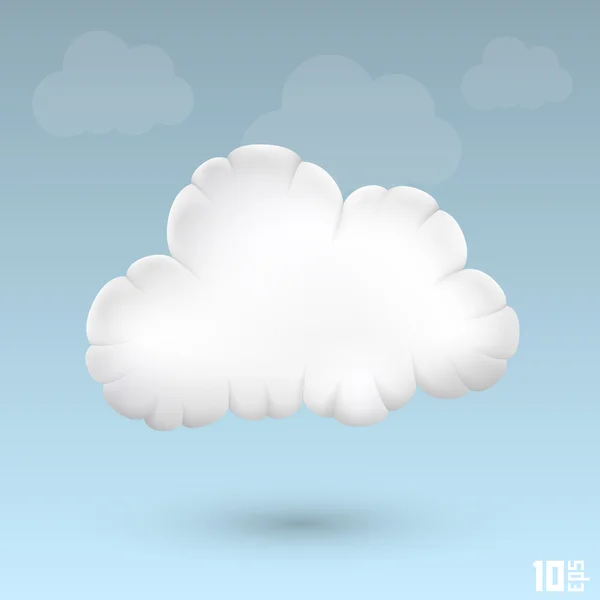 Nube. Vector — Vector de stock