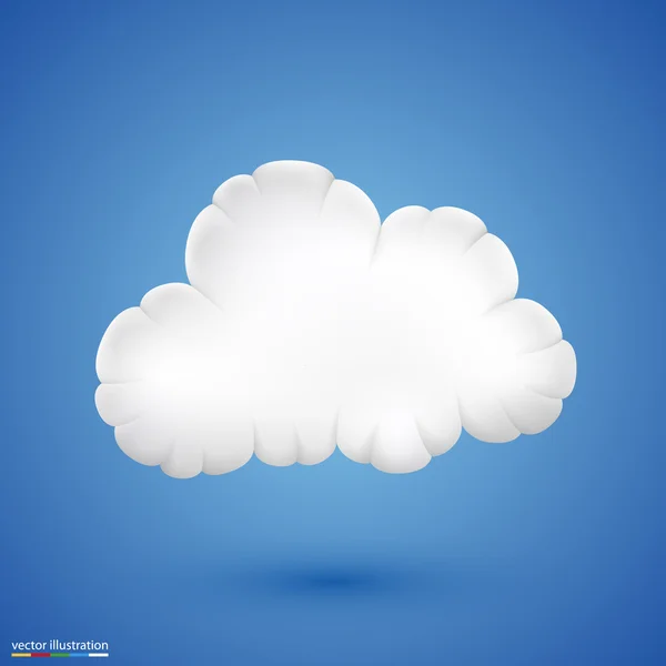 Cloud. Vector — Stock Vector