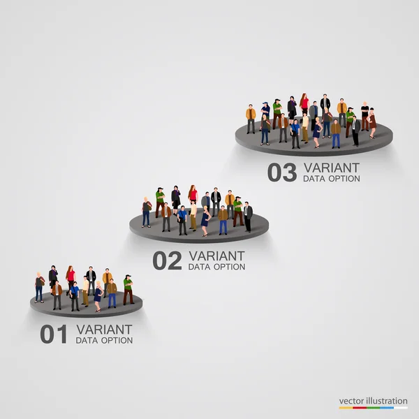 Infográficos de pessoas de negócios . —  Vetores de Stock