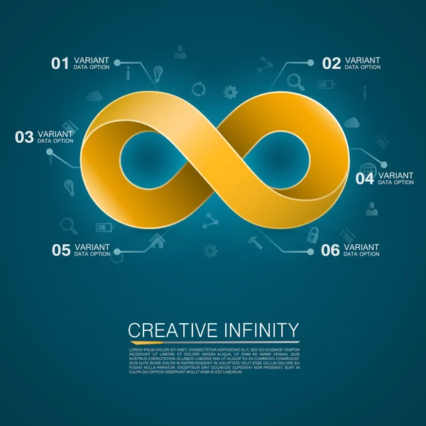 Symbol of infinity — Stock Vector