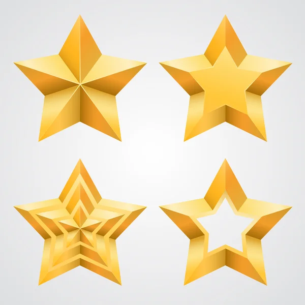 The collection of stars — Stock Vector