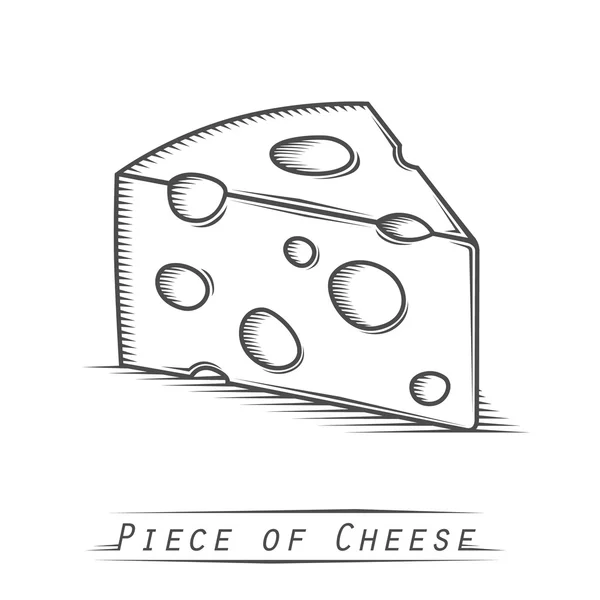 Üçgen peynir vintage dövme parçası