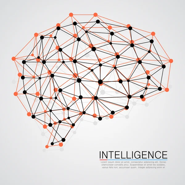 Concepto creativo del cerebro humano . — Archivo Imágenes Vectoriales