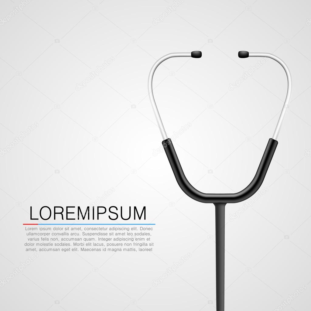 Stethoscope background. Medical concept.
