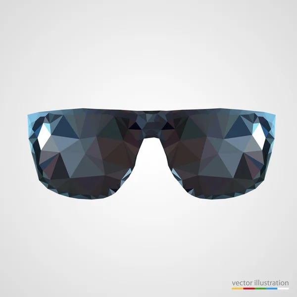 Abstrakte schwarze Sonnenbrille. — Stockvektor
