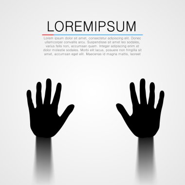 Eller siluet siyah Çift