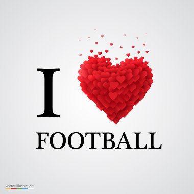 Futbol kalp işareti seviyorum.