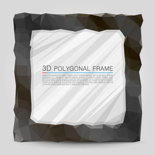 Cadre polygonal — Image vectorielle