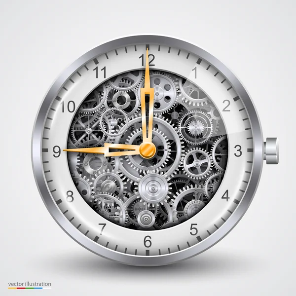 Vector hours of gears — Stock Vector