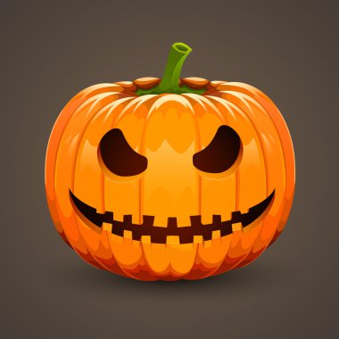 Kabak koyu arka plan üzerinde Halloween için