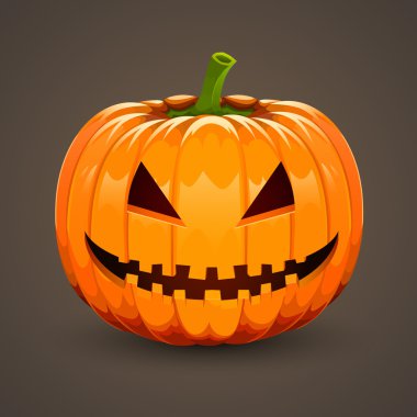 Kabak koyu arka plan üzerinde Halloween için