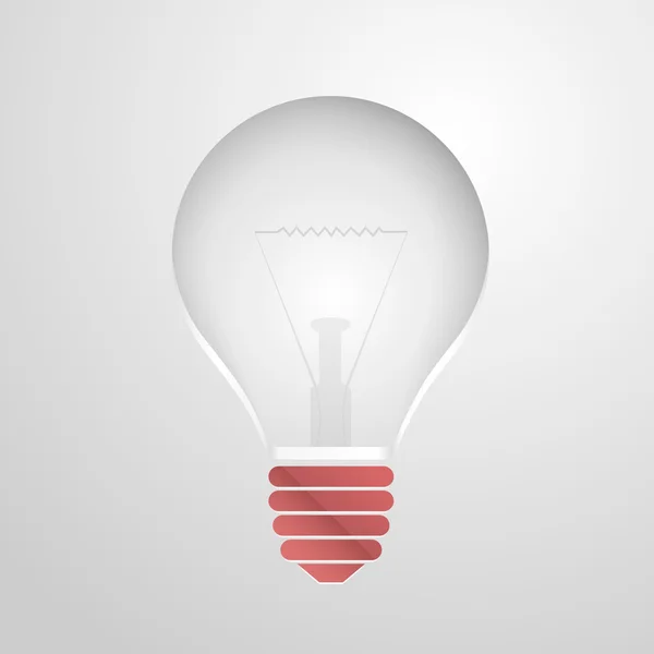 Simbolo di idea la lampadina — Vettoriale Stock