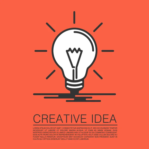 Idea creativa di stile piatto — Vettoriale Stock