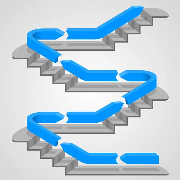 Escaleras de carrera — Vector de stock