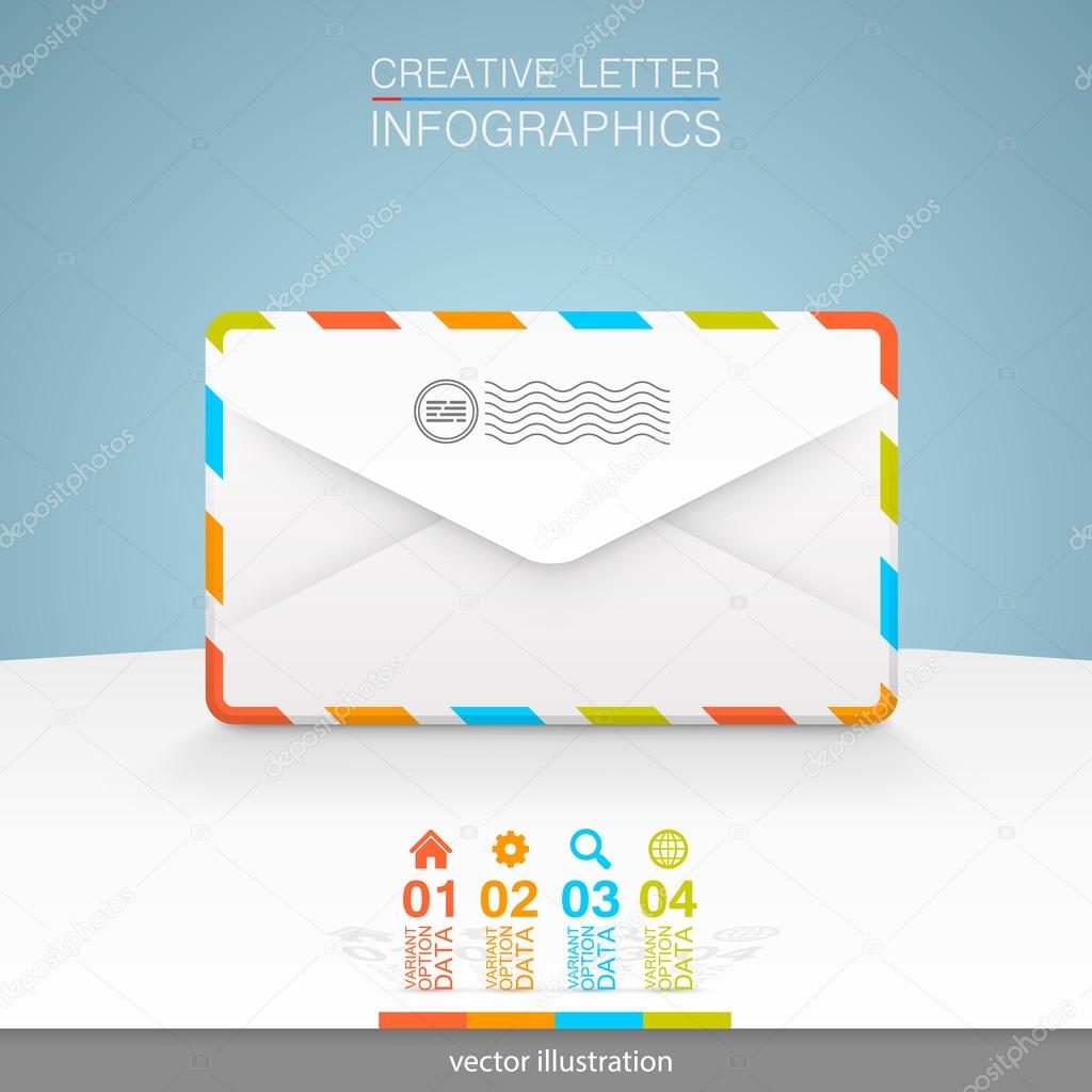 Letters on a white background