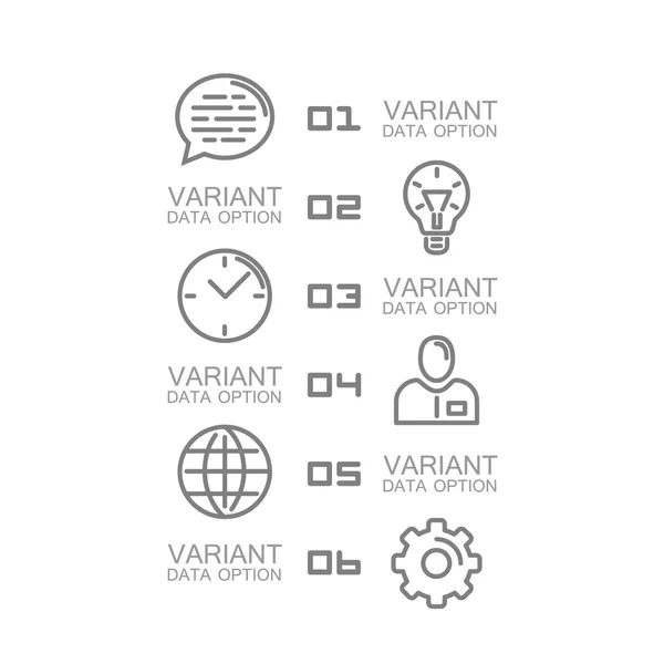 Conjunto de iconos de información — Vector de stock
