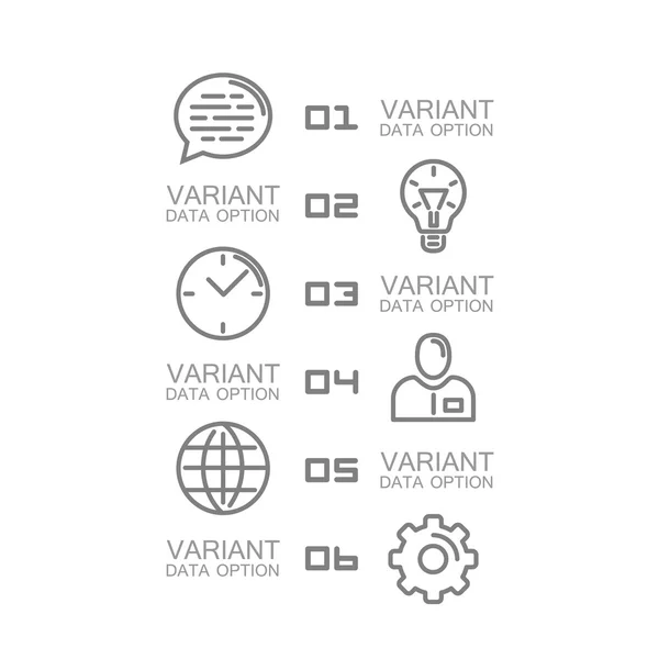 Conjunto de informações de ícones —  Vetores de Stock