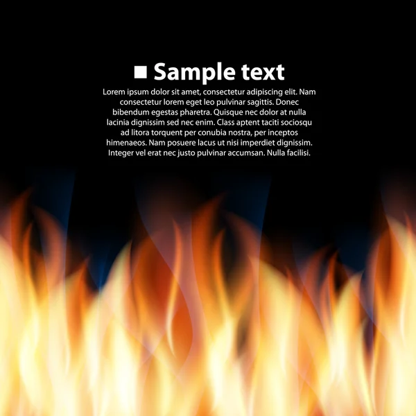 Seamless background with flame — Stock Vector