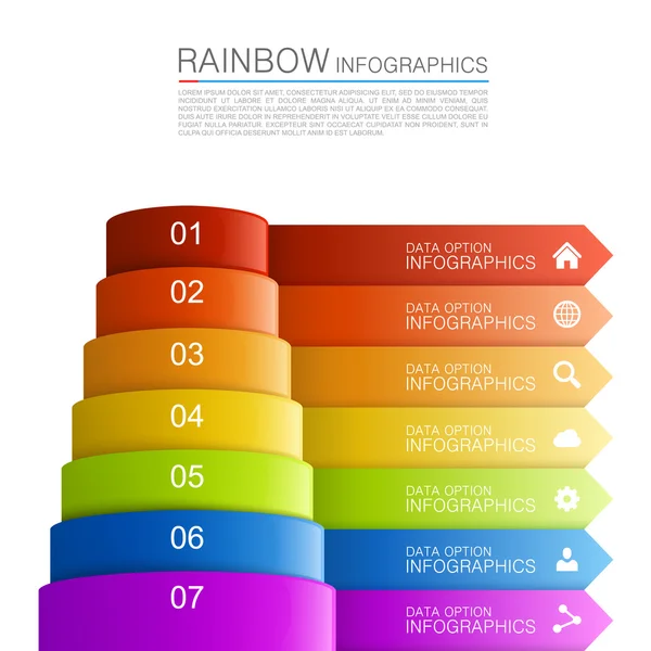 Infographics pyramid — Stock Vector